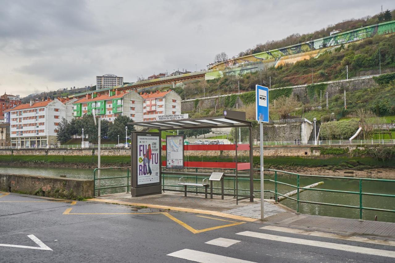 Apartamento Bio Exclusivo Con Mirador En Bilbao Y Aparcamiento Publico Gratuito Bilbau Exterior foto